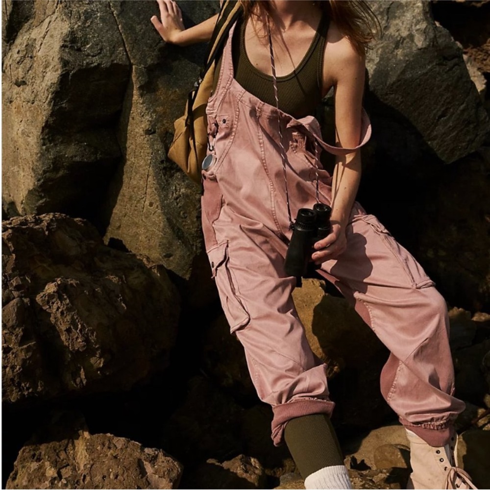 NWT Free People FP Movement Fast Track Onesie - Withered Rose - small - Picture 2 of 8